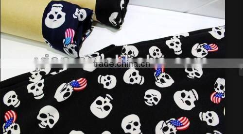 New Fashion Vintage Skull Pants Full Body Women Skull Leggings