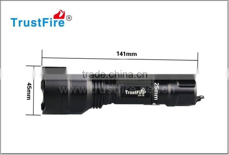 Trustfire C8-T6 xml T6 rechargeable aluminum 1000 lumen led flashlight