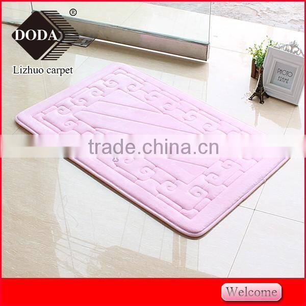 2016new arrival memory foam carpet soft carpet bathmat 3pcs carpet door rugs