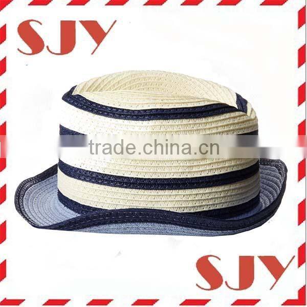 Wholesale flodable fedora cheap mens straw hats