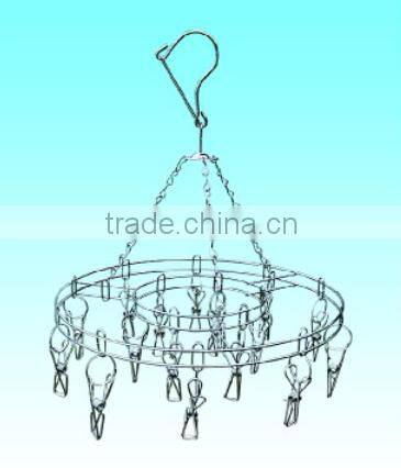 Stainless steel clothes drying hanger