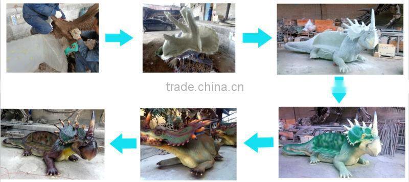 My Dino-Dinosaur theme park sculpture 3D dinosaur fiberglass sculpture