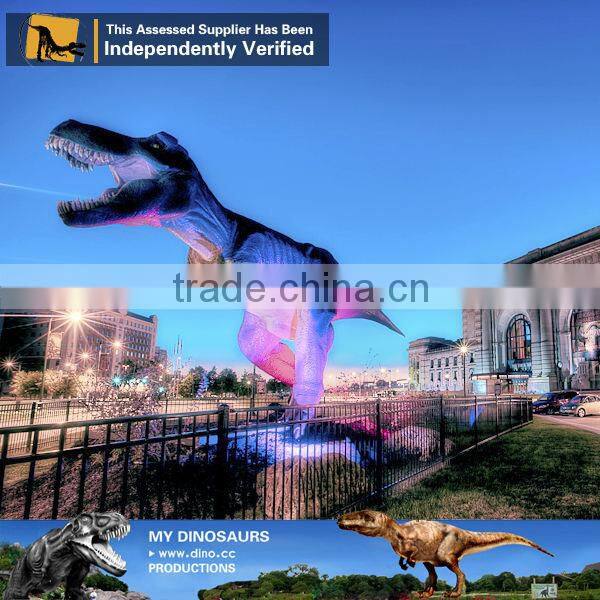 My-dino life size animatronics dinosaur showcase fiberglass dinosaur