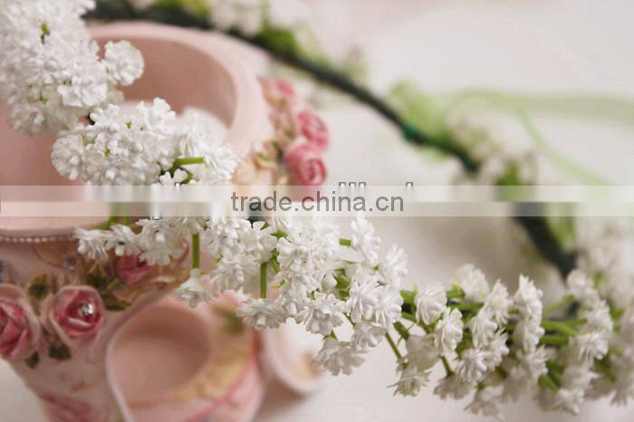 Wedding Bridal Wreath, White Stars Bracelet Garland Bridesmaid Flower Girl Photo Accessories