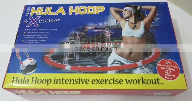 LED Magnetic Fitness Exercise Massager Hula Hoola Hoop