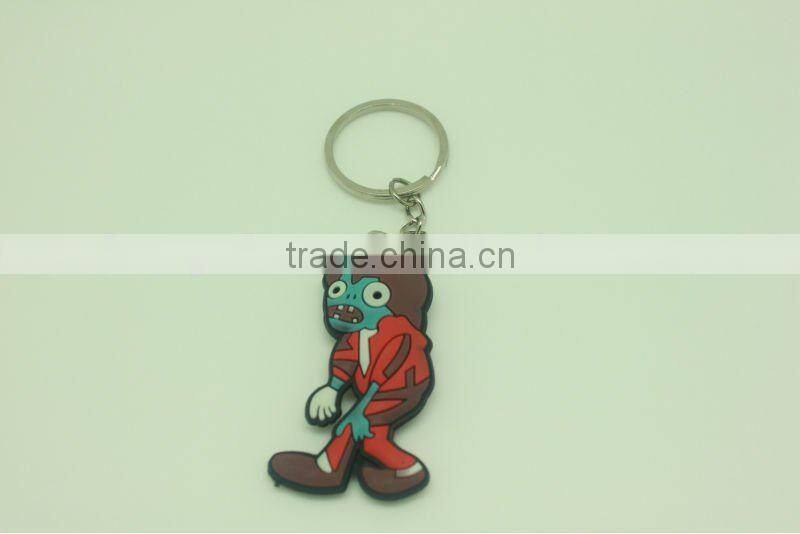 high quality silicone custom key chain