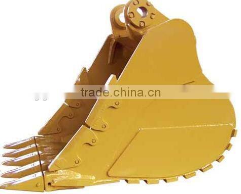 mini excavator bucket teeth, excavator bucket with 5 teeth, 0.48 cbm bucket capacity GP bucket