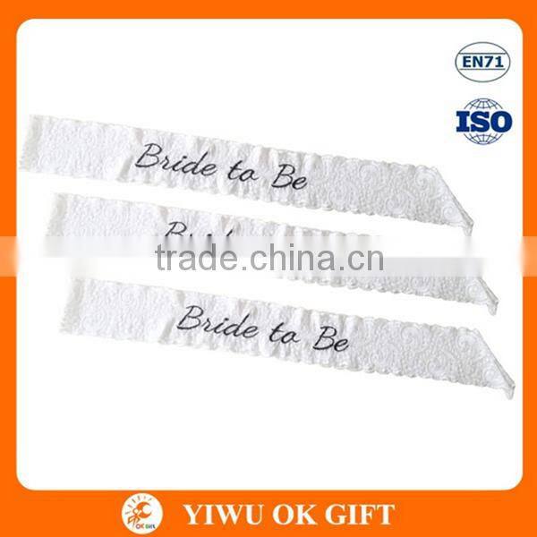 Wholesale Hen Party Supplies Bride To Be Lace Sash