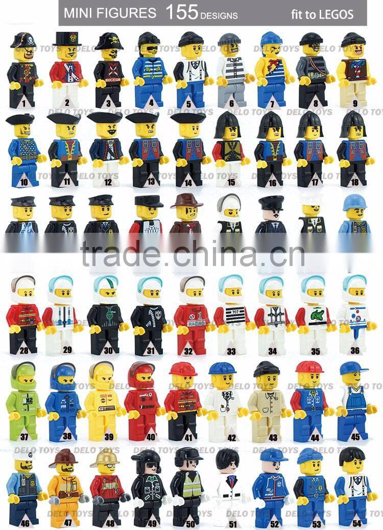 2016 hot items online plastic toys ABS materiel building blocks bricks bulk mini figures mixed DE00079-11