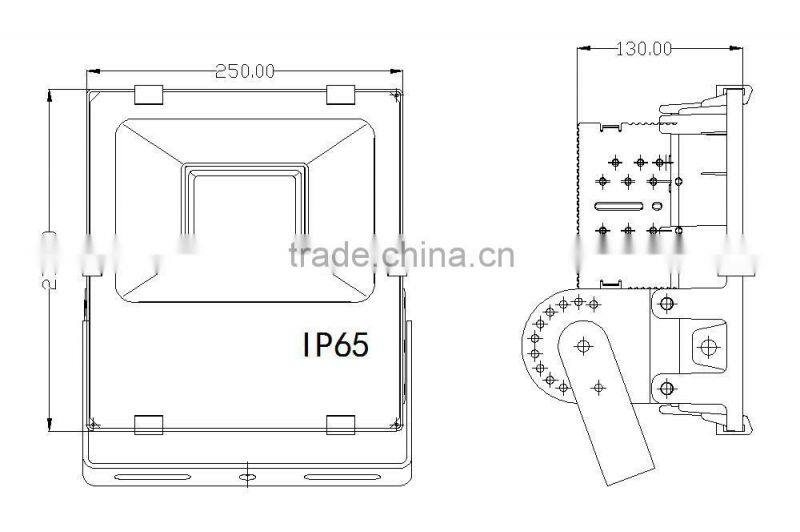 2015 hot sale high power 120lm/w Epistar 3030 SMD 100W LED floodlight