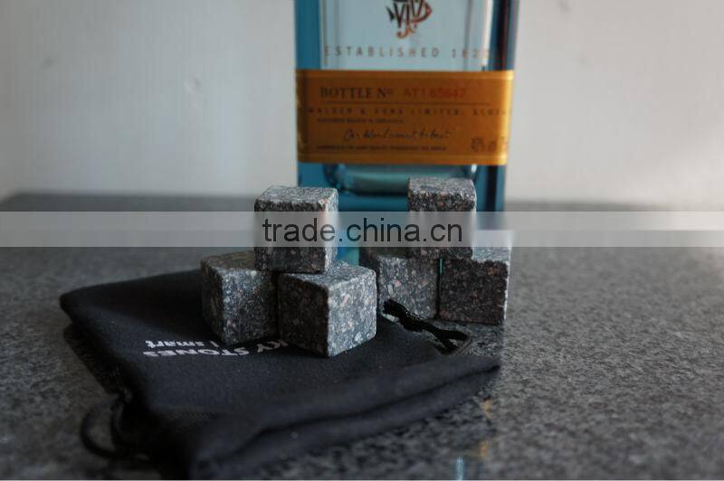 WHISKEY STONES ROCKS 9 PCS Set Ice Cubes Wine Drinks Scotch Beer Cold Soapstone