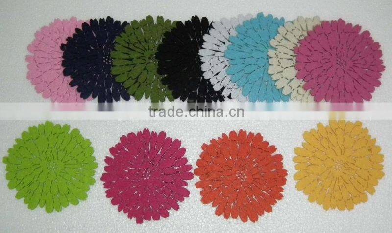 Christmas felt cup mat,felt craft mat for hot coffee ,xmas home decoration mat