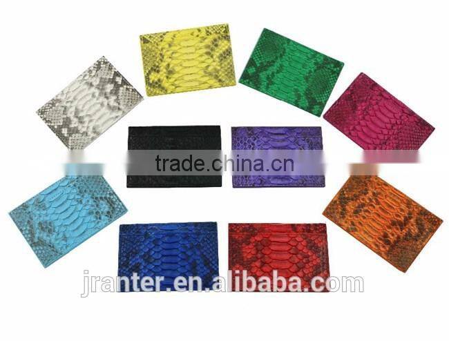 Latest New Fashion ID Card Holder 100% Python Leather Credit Card Holder
