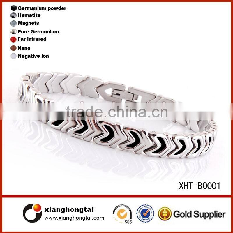 XHT-B0001 wholesale titanium magnetic bracelet