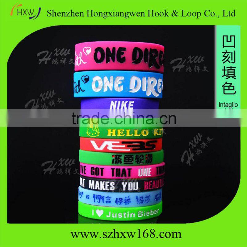 mixed one direction silicone rubber wristbands bracelets