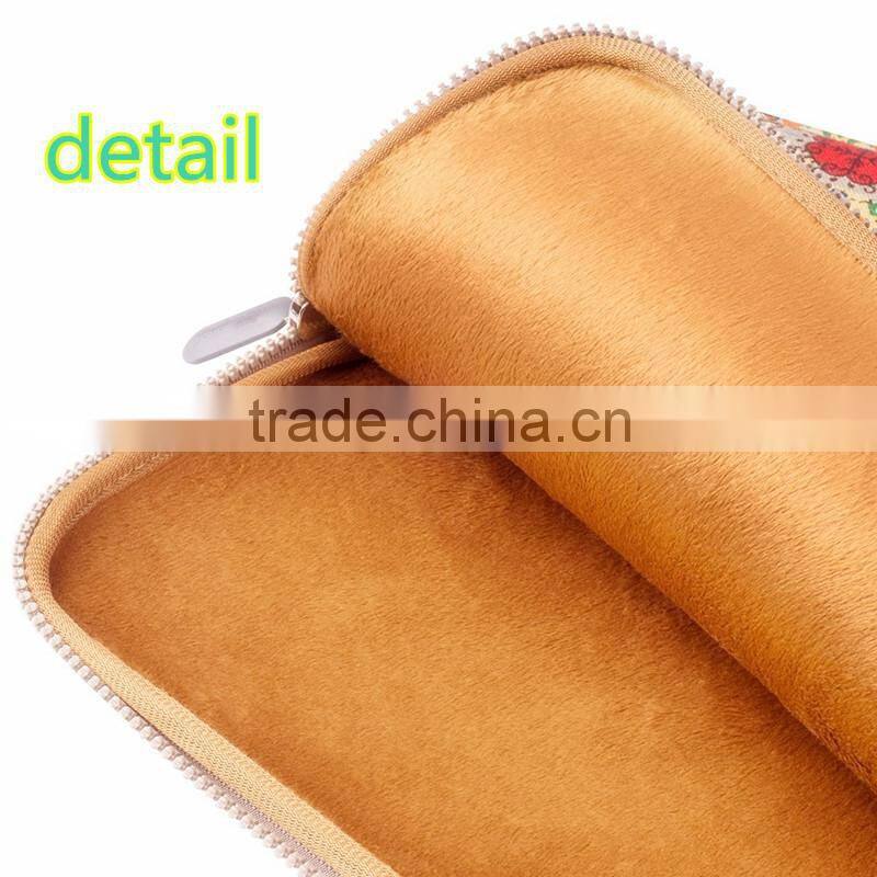 Top popular canvas laptop good protection innovational sublimation laptop sleeve for 8"-15"