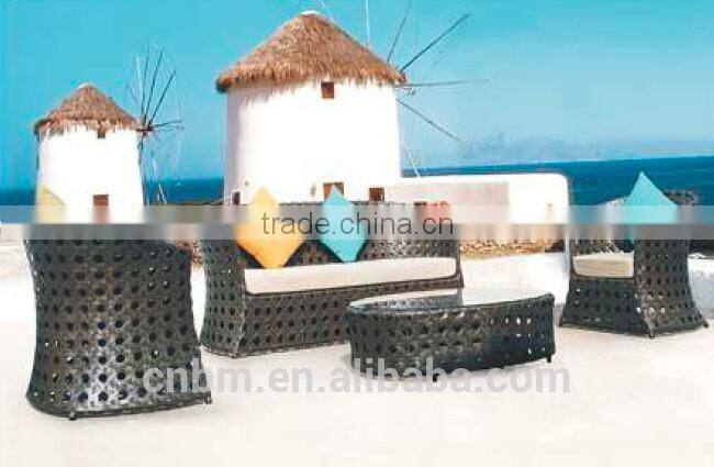 100% hand Rattan/Wicker Patio Sofa Outdoor Furniture Garden Sofa CMAX-6017