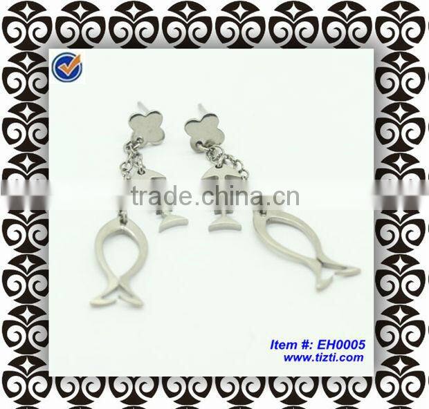 Fashion stainless steel earrings jewelry