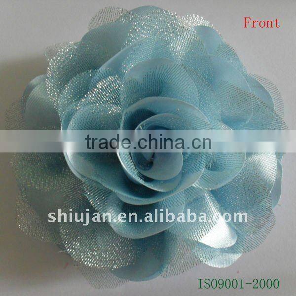 Satin/Organza Fabric Artificial Flower --- Wedding dress