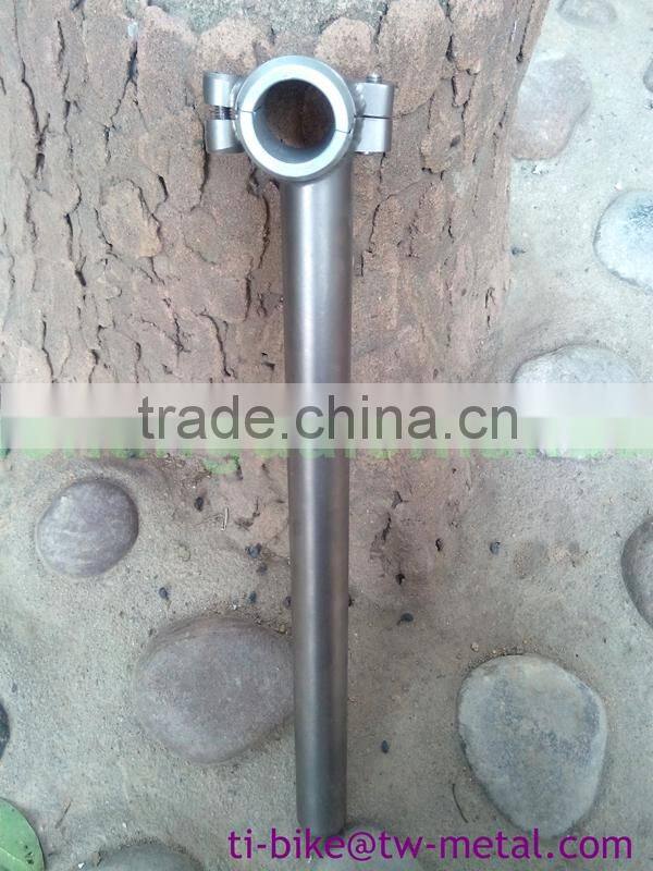 Titanium seat post for road bike frame or mountain bicycle frame 27.2 31.6 or 31.8