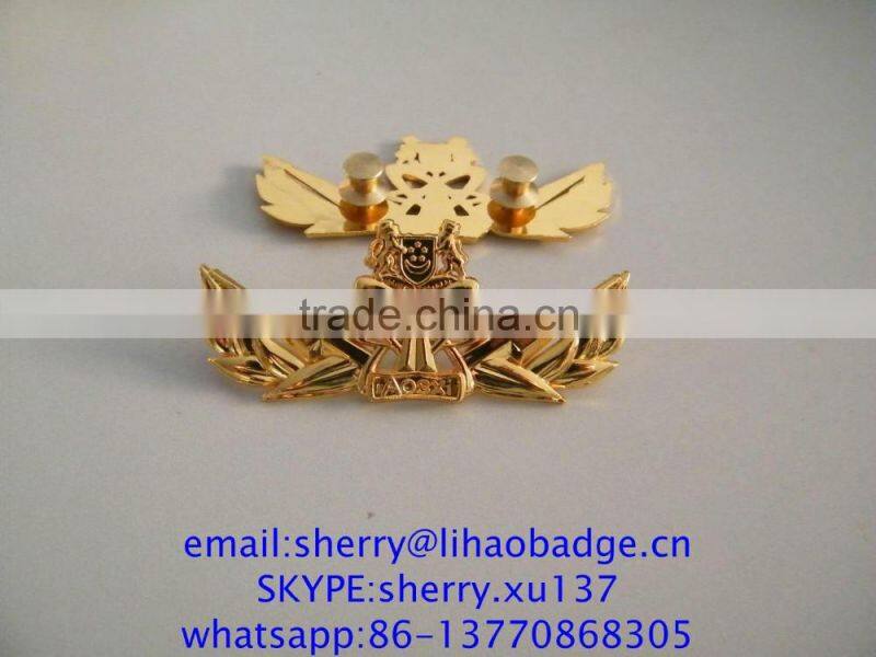 custom metal army cap badge,navy officer cap badge