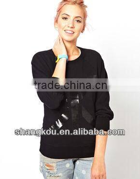 2013 high fashion design women fall winter sweater cheap cotton print sweater shkz 75