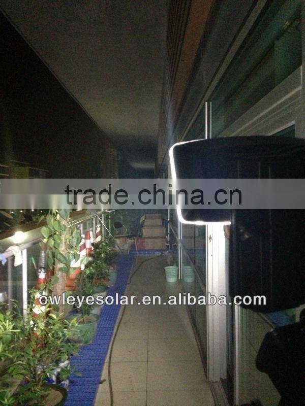 solar lamp outdoor 12 led/ wide angle power led lighting flood/led sensor switch