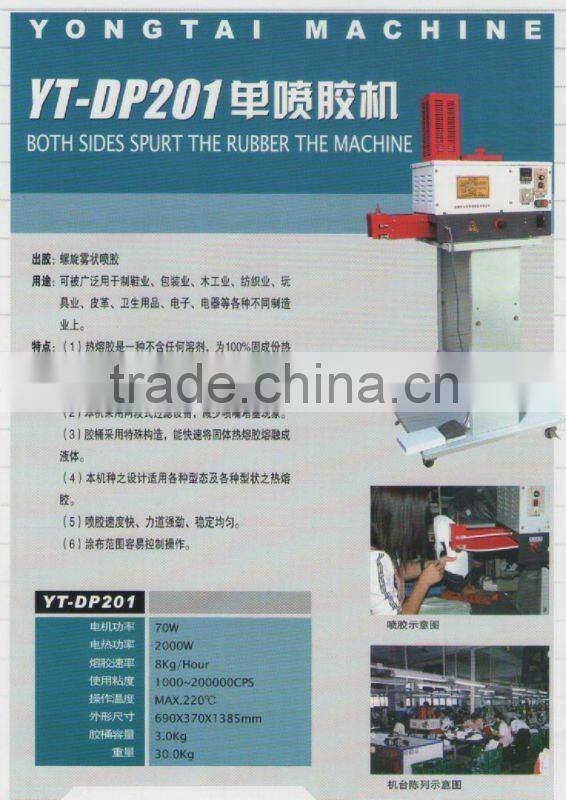 Hot melt glue shoe machine