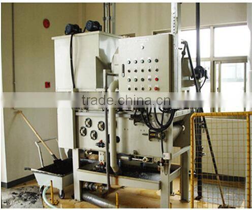PLC control belt filter press dewatering for chemical wastewater treatment