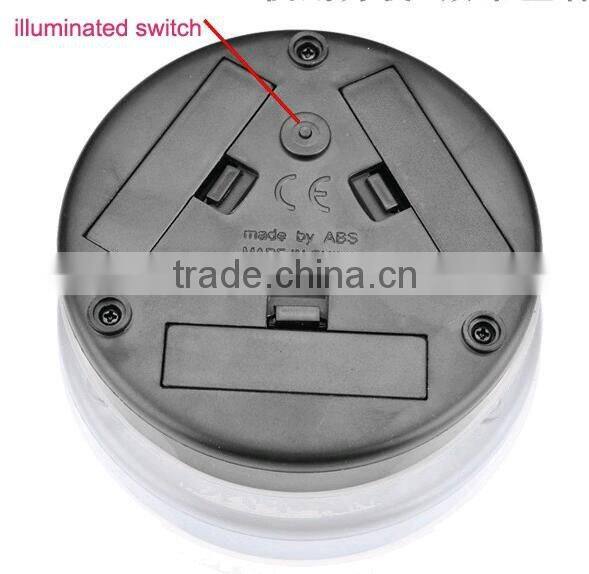 Customized Round Glass Coaster LED Light Plastic Beer Glass Coaster