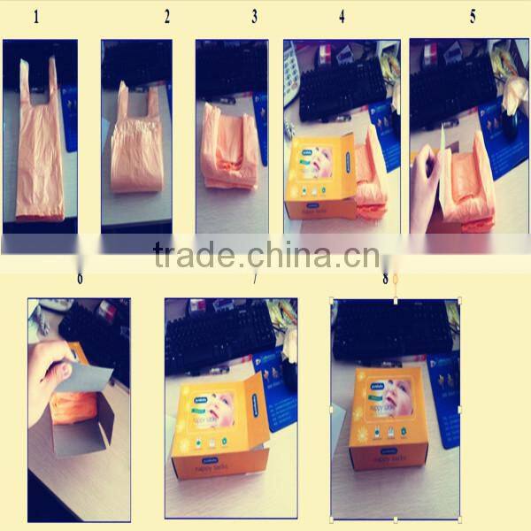 Black Color HDPE Plastic Garbage Bag on roll