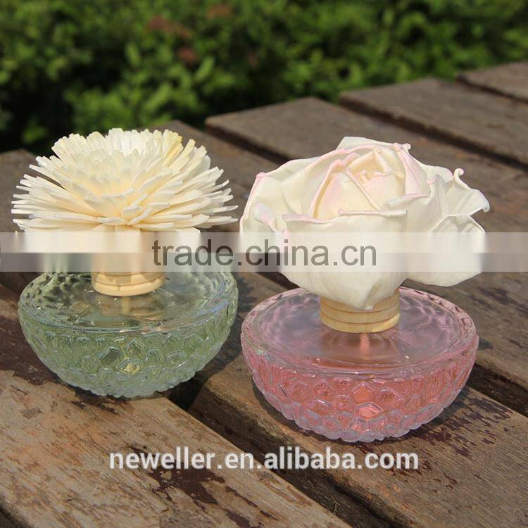 Amazon eco-friendly colored artificial flowers with square bottle