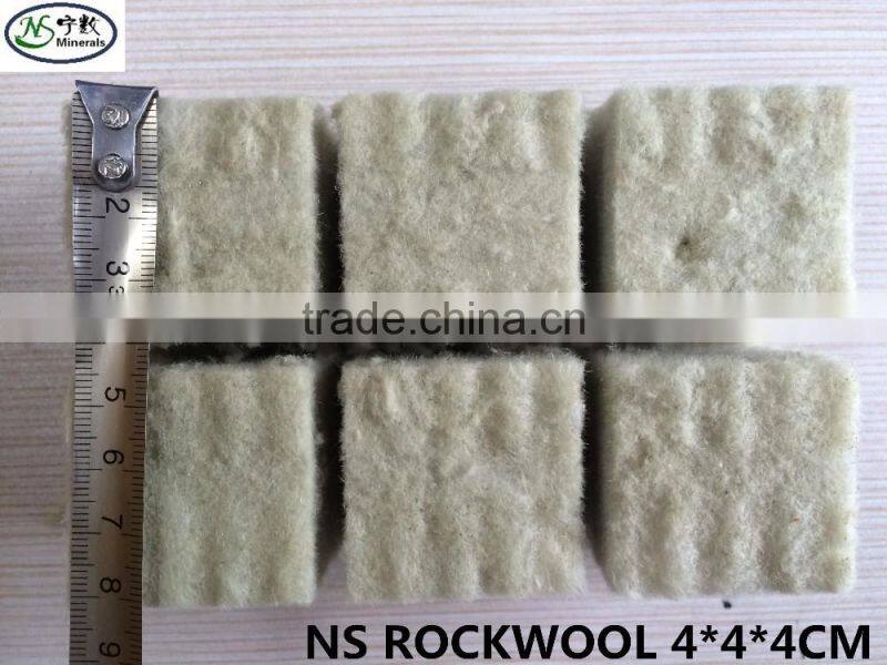 Rock wool cubes for hydroponics seed starting and plants growing
