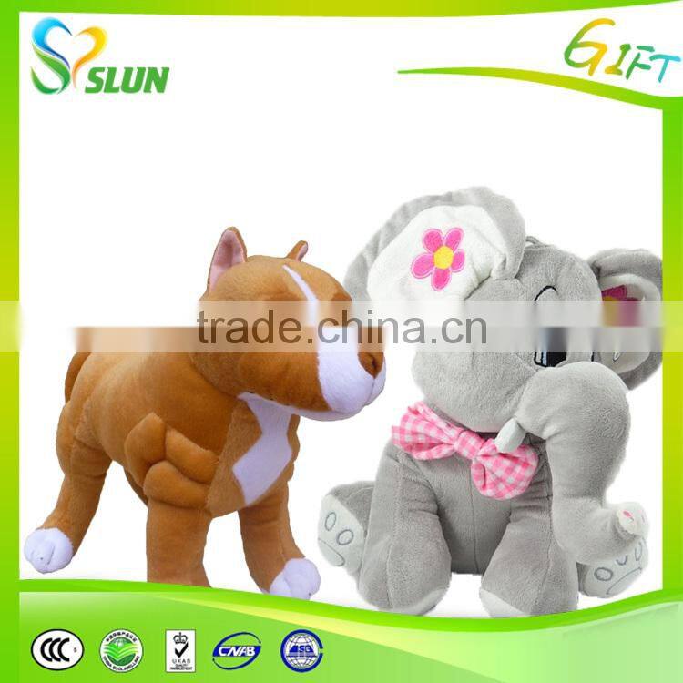 OEM ODM company mascot White T-shirt teddy bear plush toy