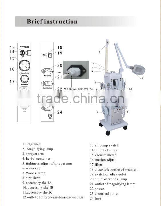New products 2016 multifunctional machine 17 IN 1 facial tool beauty equipment