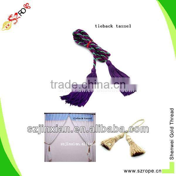 Hot sell polyester decorative tassel for home textile,Perfume bottle decorative tassel