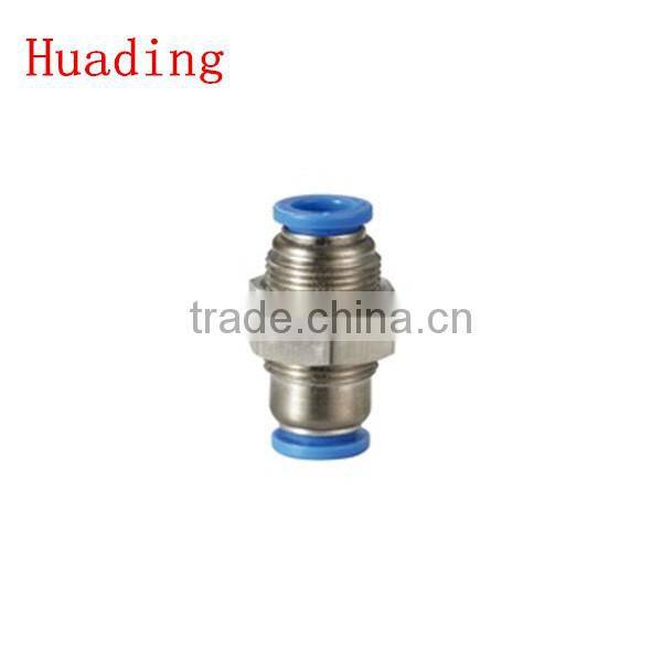 plastic tube fitting, bulkhead union , push in tube fitting