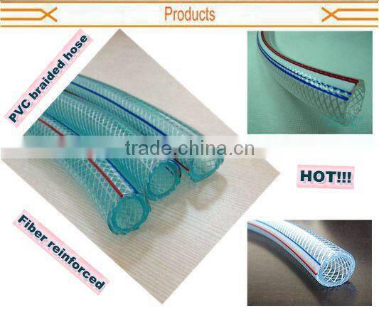 Pvc Fiber Nylon Clear Braided Hose