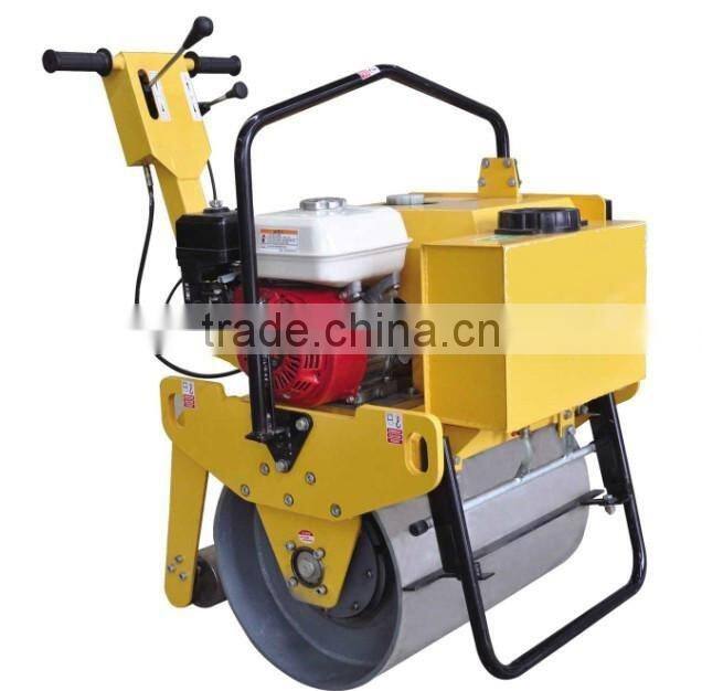 780kg double drum walking behind vibrating road roller compactor