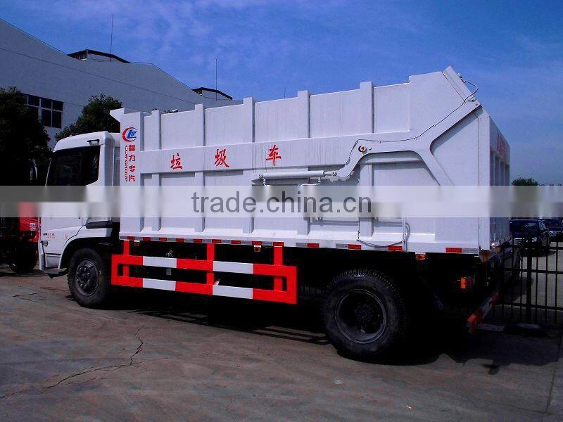 Dongfeng Tianjin garbage dump truck with capacity 14cbm