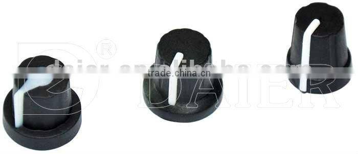 DAIER black 6.0mm d shaft knobs