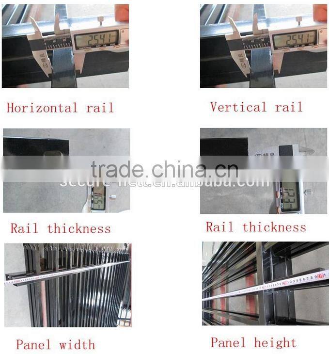 free sample steel spear top metal fence picket design