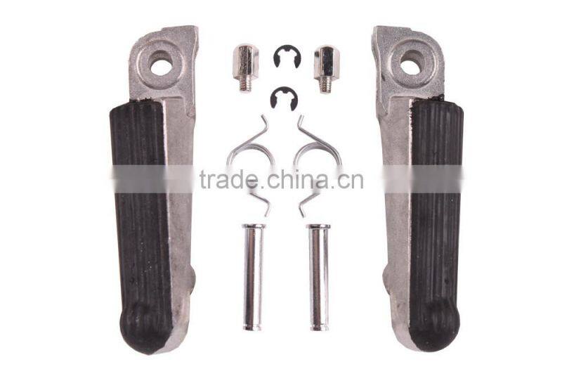 Black Aluminum Front Footrest Foot Pegs For HONDA RVF VFR 400 750R NC30 NC35 USA