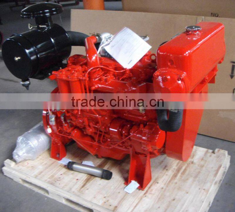 Fire fighting diesel engine with water cool or heat exchanger