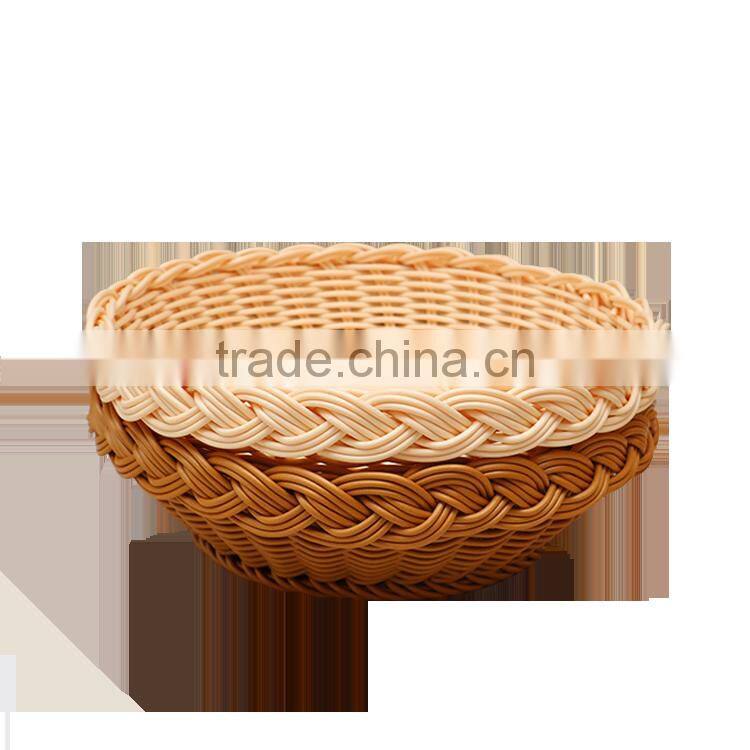 Wholesale eco-friendly food grade durable rattan empty fruit basket