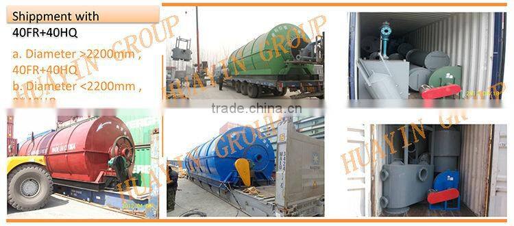 recycling machine for waste tire/plastic oil distillation to fuel oil