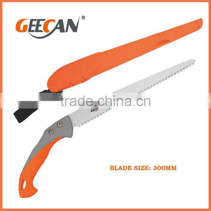 high carbon steel plastic handle bow saw with sheath