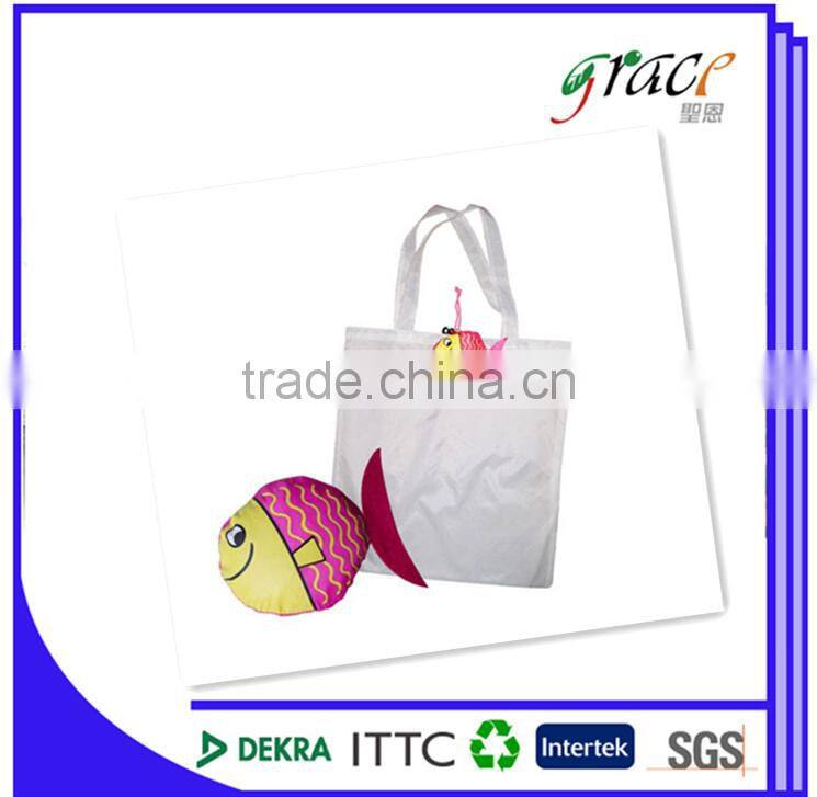 New arrival products Cute animal 190T polyester foldable shopping bag