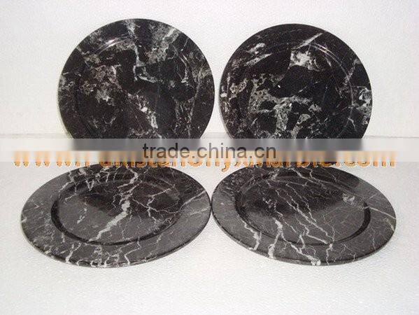 FINE QUALITY MARBLE PLATES HANDICRAFTS