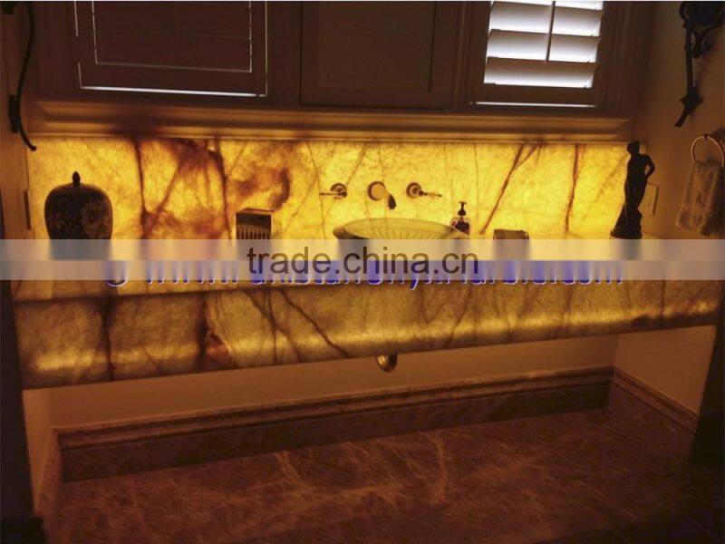 Top Quality BACKLIT ONYX BATHROOM VANITYTOPS & SINKS